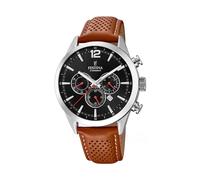 Festina Uhr für Herren F20542-6 Timeless Chrono Leder Armband
