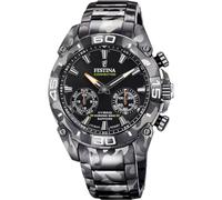 Festina Uhr Smart Herren Hybrid Connected aus Edelstahl 316l | Schwarz, Analog, Wasserdicht 10 ATM F20545/1, Musiksteuerung, Schrittzähler, Anrufbenachrichtigung und -ablehnung