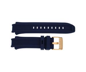 Festina Uhrband F20524/1-2 Edelstahl, Kautschuk blau