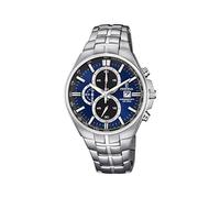Festina Unisex Erwachsene Chronograph Quarz Uhr mit Edelstahl Armband F6862/3
