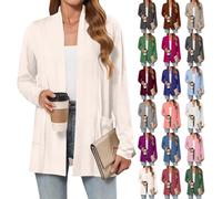 festival outfit, strickjacke gelb, knitterfrei mit reissverschluss, cardigan damen beige, kurzblazer damen festlich, mantel schwarz, strickjacken, pullover mit bootsausschnitt, chiffon jacke, langarm