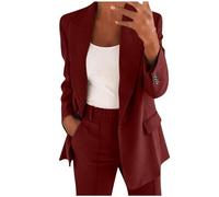 Festliche Hosenanzüge Für Damen, Hosenanzug Damen: Anzug 2 Teilig Hose Und Oberteil Business Outfit Einfarbig Damenanzug Große Größen Hosenanzüge Festlich Hochzeit Elegant Blazer Slimfit Zweiteiler Ro