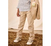 Festliche Jungen Chinohose, Bundweite verstellbar beige Gr. 158/164 von vertbaudet
