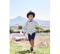 Festliche Jungen Shorts, Bundweite verstellbar blau Gr. 86 von vertbaudet