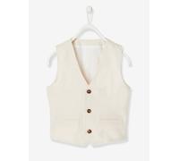 Festliche Jungen Weste beige Gr. 152 von vertbaudet