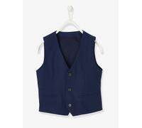 Festliche Jungen Weste blau Gr. 128 von vertbaudet