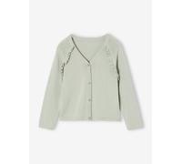 Festliche Mädchen Strickjacke grün Gr. 158 von vertbaudet