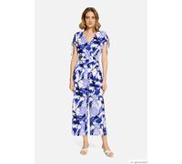Betty Barclay Relaxed Fit Jumpsuit mit V-Ausschnitt in Royal, Größe 38