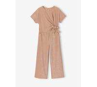 Festlicher Overall mit Schleife für Weihnachten, Lamé, Mädchen pudrig rosa Gr. 116 von vertbaudet