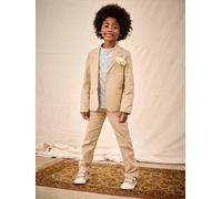 Festliches Jungen Sakko beige Gr. 140 von vertbaudet