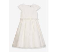 Festliches Kleid DMILLA mit Blumenband Mädchen DANAMADE wollweiß Gr. 110