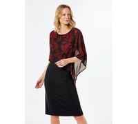Festliches Kleid mit feinem Chiffonüberwurf schwarz 20