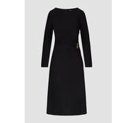 Festliches Midi-Kleid aus Interlock-Jersey mit Brosche 40 schwarz 2170600.9999.40