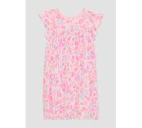 Festliches Plisseekleid in A-Shape mit Volantärmeln 104 mehrfarbig|weiß 2162163.01A2.104