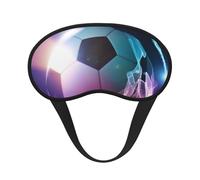 Feuer-Fußball bedruckt,Vollständige Augenabdeckungen, lichtundurchlässige Schlafmasken, Verdunkelungs-Augenschützer
