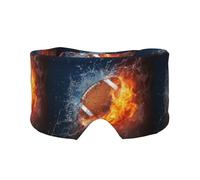 Feuer Fußball, Vollständige Augenabdeckungen, lichtblockierende Augenmaske, Schlafaugen- und Ohrenschützer