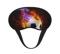 Feuer-Fußball,Vollständige Augenabdeckungen, lichtundurchlässige Schlafmasken, Verdunkelungs-Augenschützer