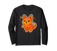 Feuer, Lava, Fuchs, lustig, niedliches Tiermotiv Langarmshirt