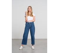 Feuervogl fv-Flo:ra | Wide Leg | High Waist | Ankle | Hemp Denim | Medium Blue Medium blue 36