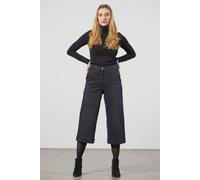 Feuervogl fv-Fred:rika | Weites Bein | Hohe Taille | Culotte Jeans | Hyperflex Ravenblack 38
