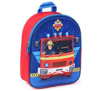 Feuerwehrmann Sam 3D Kinder Rucksack - Feuerwehrwagen - Rot und Blau