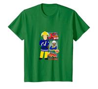 Feuerwehrmann Sam im Einsatz T-Shirt, Kinder, Dunkelgrün, 104
