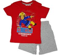 Feuerwerhmann Sam Schlafanzug Pyjama (Rot, 110)