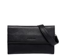 FEYNSINN Berlin Umhängetasche flach NEA aus Nappa-Leder I Crossbody Bag klein für Damen I Schultertasche schwarz handgefertigt