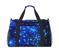FEYUNYAN Extra große Tragetasche mit verstellbarem Riemen, wasserabweisende Reisetasche mit rutschfesten Griffen, Galaxy Stars, robuste Twill-Umhängetasche für Fitnessstudio, Wochenendausflüge und