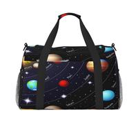 FEYUNYAN Extra große Tragetasche mit verstellbarem Riemen, wasserabweisende Reisetasche mit rutschfesten Griffen, Solar-Galaxy, robuste Twill-Umhängetasche für Fitnessstudio, Wochenendausflüge und