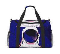 FEYUNYAN Extra große Tragetasche mit verstellbarem Riemen, wasserabweisende Reisetasche mit rutschfesten Griffen, cooler Mann in Galaxy, robuste Twill-Umhängetasche für Fitnessstudio