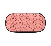 FEYUNYAN Federmäppchen mit großem Fassungsvermögen, ästhetisch, auslaufsicher, aus Segeltuch, mit Reißverschluss, Cartoon-Vogel-Federmäppchen für Damen und Herren, leichtes tragbares