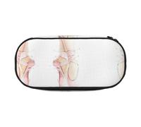 FEYUNYAN Federmäppchen mit großem Fassungsvermögen, ästhetisch, auslaufsicher, aus Segeltuch, mit Reißverschluss, Ballettschuhe, Federmäppchen für Damen und Herren, leichtes tragbares