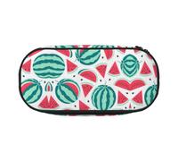 FEYUNYAN Federmäppchen mit großem Fassungsvermögen, ästhetisch, auslaufsicher, aus Segeltuch, mit Reißverschluss, Früchte, Wassermelone, Federmäppchen für Damen und Herren, leicht, tragbar