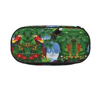 FEYUNYAN Federmäppchen mit großem Fassungsvermögen, ästhetisch, auslaufsicher, Segeltuch, mit Reißverschluss, Ara-Federmäppchen für Damen und Herren, leichtes tragbares Schreibwaren-Federmäppchen für