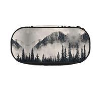 FEYUNYAN Federmäppchen mit großem Fassungsvermögen, ästhetisch, auslaufsicher, Segeltuch, mit Reißverschluss, Motiv: Bergklippe, Federmäppchen für Damen und Herren, leichtes tragbares