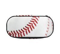 FEYUNYAN Federmäppchen mit großem Fassungsvermögen, ästhetisch, auslaufsicher, Segeltuch, mit Reißverschluss, Baseball-Spitze, Nahaufnahme, für Damen und Herren, leicht, tragbar, Schreibwarentasche