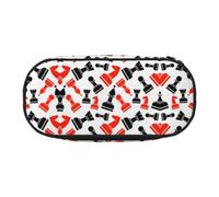 FEYUNYAN Federmäppchen mit großem Fassungsvermögen, ästhetisch, auslaufsicher, Segeltuch, mit Reißverschluss, Schachmuster, Federmäppchen für Damen und Herren, leicht, tragbar, Schreibwaren