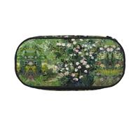 FEYUNYAN Federmäppchen mit großer Kapazität, ästhetisch, auslaufsicher, aus Segeltuch, mit Reißverschluss, Rosen-Federmäppchen für Damen und Herren, leichtes tragbares Schreibwaren-Federmäppchen für