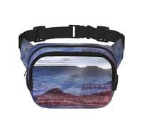 FEYUNYAN Große quadratische Hüfttasche, doppellagig, Crossbody-Bauchtasche, wasserabweisend, Köpertasche mit verstellbarem Gürtel und Anti-Diebstahl-Tasche zum Wandern, Radfahren, Grand Canyon, 23 x