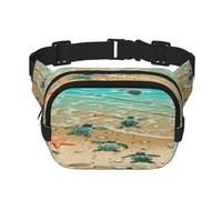 FEYUNYAN Große quadratische Hüfttasche, doppellagig, Crossbody-Bauchtasche, wasserabweisend, Köpertasche mit verstellbarem Gürtel und Anti-Diebstahl-Tasche zum Wandern, Radfahren