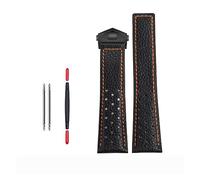 FFHAO 22mm Echtes Kalbsleder Armband Für TAG Für Heuer Strap MONACO CARRERA Qualität Leder Armband, 22 mm, Achat