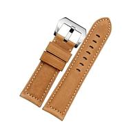 FFHAO Echtes Leder Uhrenarmband für Panerai PAM111 441 20mm 22mm 24mm 26mm Rindsleder Uhrenarmband für Panerai PAM111 441, 22mm, Achat