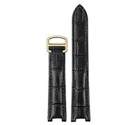FFHAO Echtes Leder Uhrenarmband Männer Frauen Für Cartier PASHA W3108/HPI004 Faltschließe Konkav Gurt 21x15m 20x12mm 18x10mm Uhrenarmbänder, 20.12mm, Achat