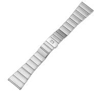 FFHAO Edelstahl-Uhrenarmband für Omega-Uhren, 15 mm, 17 mm, 18 mm, 23 mm, 25 mm, massives Metall, 15mm, Achat