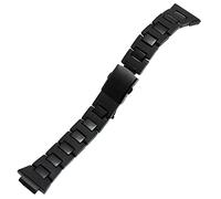 FFHAO Für Casio DW-5600 DW6900 DW9600 GW-M5610 schwarzes Armband Edelstahlschnalle Herren Armband Band Uhr Zubehör, 26-16mm, Achat
