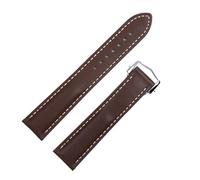 FFHAO Hochwertiges echtes französisches Nappaleder, Omega-Uhrenarmband, 20 mm und 21 mm, von VILLE AT150, bequem für Seamaster 300, 21mm, Achat