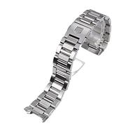 FFHAO Uhrenarmband aus Metall für Tag Heuer Calera Serie, Uhrenzubehör, 24 mm, Stahl, Silber, massiver Edelstahl, 22 mm Uhrenarmbänder, Achat