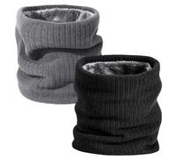 FFWTPY Winter Halsschlauch Herren Halswärmer Halstuch Männer Gesichtsschal Damen Fleece Schal Schlauchtuch Winddichte Kreisschlaufenschals