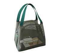 FGDTREE Meshes Kulturbeutel, Reise-Organizer, Transparenz, belüftet, große Kapazität, tragbare Kosmetik-Aufbewahrungstasche für Fitnessstudio, grün, Size Approx.26x22cm/10.24x8.66inch